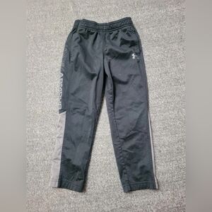Under Armour Boys Toddler Size 5 Joggers Pants Black Athleisure Activewear